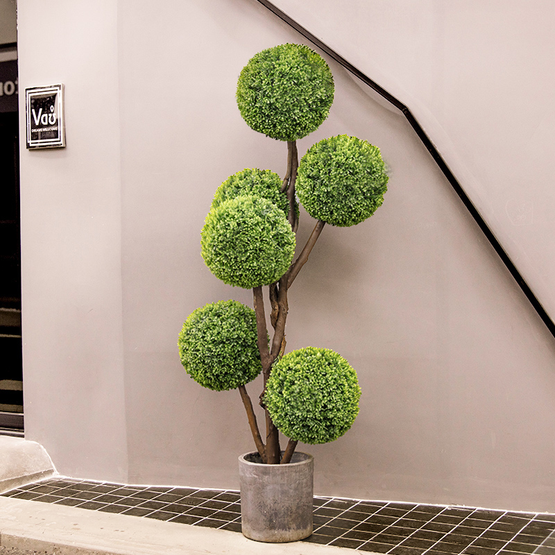 球形盆栽仿真植物室内大型假花仿真花客厅人造花绿植盆景摆件装饰