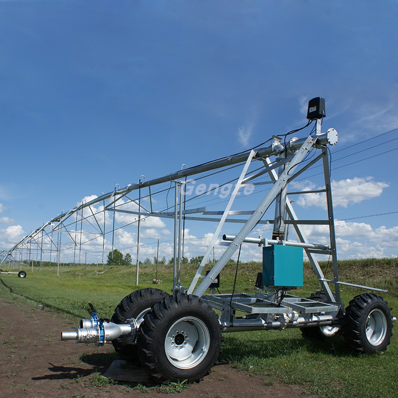 喷灌机厂家 水肥一体化大型自走农业灌溉设备 2轮4轮平移式喷灌机